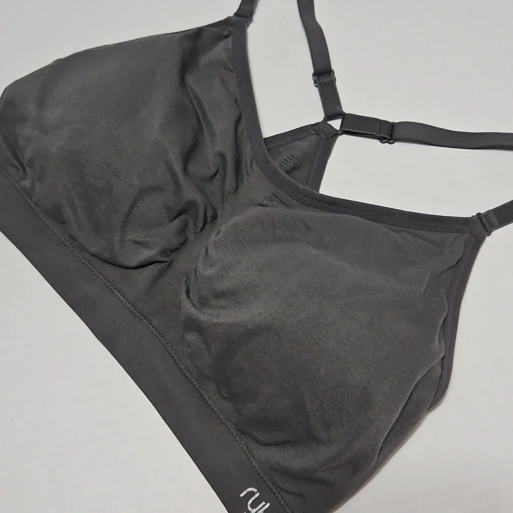 Ryka Women's Gray Sports Bra W/Removable Pads Adjustable Straps Size XL - Picture 3 of 8